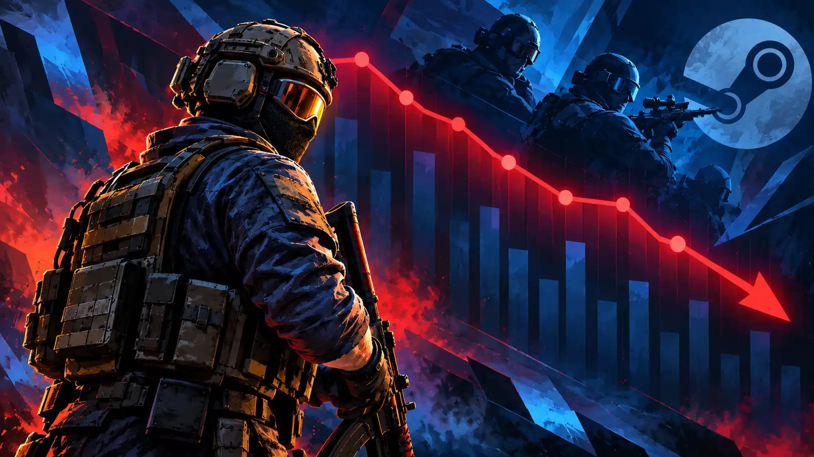 CS2 Average Player Count Continued to Decline for a Seventh Straight Month